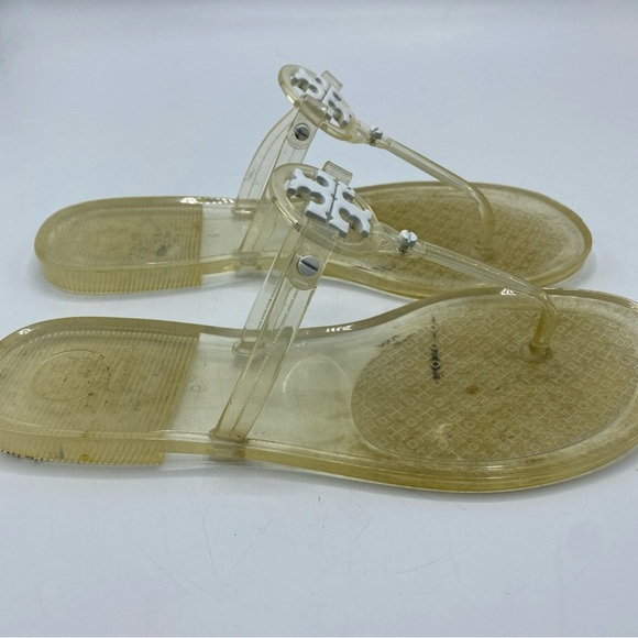 Tory Burch Mini Miller Clear Thong T-Strap Sandals Jelly Size 6 - Picture 5 of 8